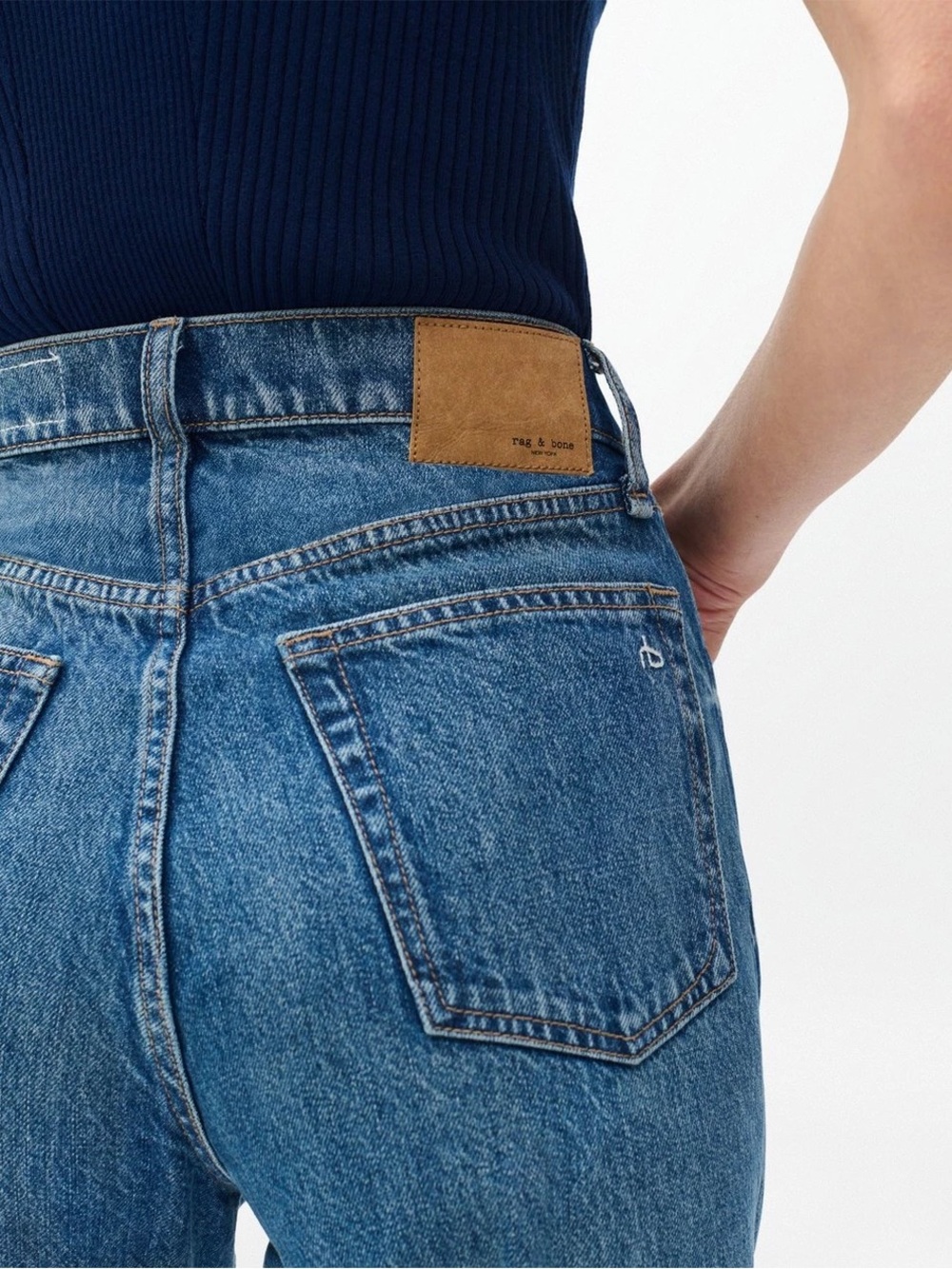 rag & bone Women's Blue Denim Jeans - Size 25